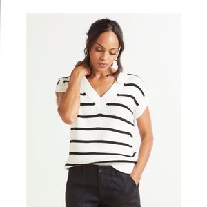 Evereve Ellie Stripe Vest, size M, NWT